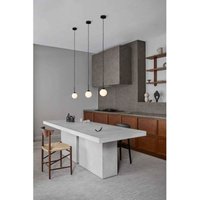 Nuura Aps Nuura pendellampa Apiales 1, Ø 12 cm, svart/opal