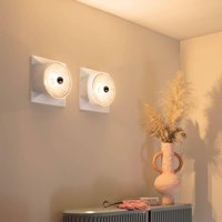 Stilnovo Goletta taklampa, blank röd/aluminiumfärgad