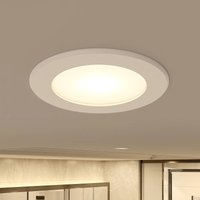 Prios LED-inbyggnadsspot Rida, vit. Ø 10 cm, CCT, IP44