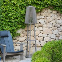 Les Jardins Lampadaire solaire Tecka avec capteur, Duratek