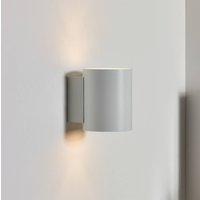 Lucide Xera wall light, white, Ø 8 cm, up/downlight, aluminium