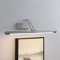 Lindby LED-tavelbelysning Mailine, 69 cm, nickel, strömbrytare