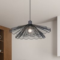 Reality Leuchten Suspension Margarita, Ø 50 cm, noir, E27, métal