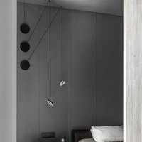 LEDS-C4 Suspension LED Invisible Single, noir, aluminium