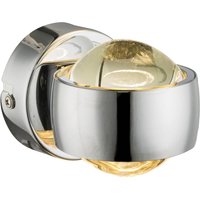 Globo Förkromad LED-vägglampa Randi