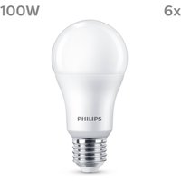Philips LED bulb E27 13W 1521lm 2700K matt x6