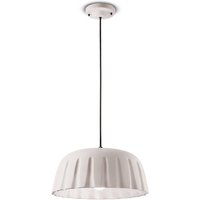 Ferroluce Suspension Madame Gres Céramique hauteur 18 cm, blanc