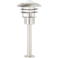 Brilliant Luminaire pour socle Terrence, acier inoxydable, hauteur 50 cm
