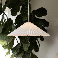 PR Home pendellampa Dora, Ø 60 cm, papper, vit