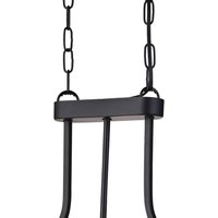 Searchlight Victoria hänglampa, svart, kristallglas, 78 cm, E27