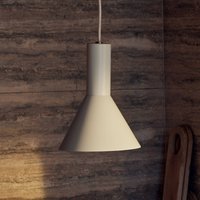 FRANDSEN Lyss pendant light, beige, metal, Ø 18 cm, E27