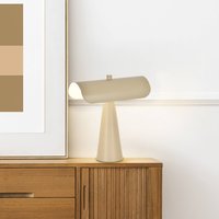 COREP Billie table lamp, matt ivory, 30 cm, metal