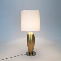 Holländer OMEGA SOTTILE table lamp, gold/white, height 80 cm, ceramic, E27