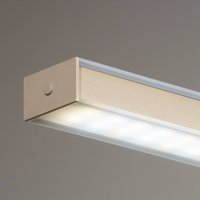 FISCHER & HONSEL Valeno LED hanging light, sand, length 115 cm, CCT, touch dimmer
