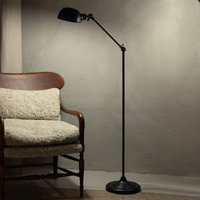Markslöjd Portland floor lamp, 2-way adjustable, black