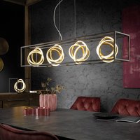 FISCHER & HONSEL LED-hänglampa Gisi, CCT, dimbar, 4 lampor
