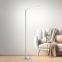 JUST LIGHT. GmbH LED-golvlampa Dawda med dimmer, stål