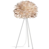 UMAGE Eos micro table lamp brown feathers