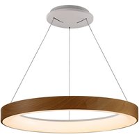 Mantra Iluminación Hänglampa Niseko II, fjärrkontroll, Ø 50cm träfärgad