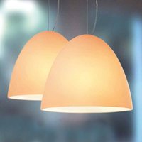 Casablanca Sand coloured pendant light BELL sand 21 cm 2-bulb