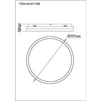 Globo Plafonnier LED Della, Ø 40 cm, gris foncé, métal