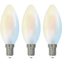LUUMR Smart Ampoule goutte LED, lot de 3 E14 4,2W CCT clair Tuya