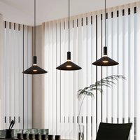 EGLO Smart hanging light Conomavilla-Z, black 92 cm 3-bulb CCT RGB