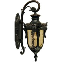 Udendørs væglampe Philadelphia, 52 cm, bronze/ravfarvet, IP43
