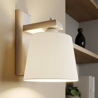 Lamkur Applique murale Sweden avec structure en bois, blanc vieilli