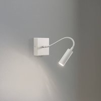 Argon Vägglampa Ojos, gräddfärgad, läslampa, justerbar, 33 cm, G9