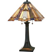QUOIZEL Pretty table lamp Inglenook in a Tiffany style