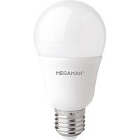 MEGAMAN LED bulb E27 A60 11 W opal, warm white