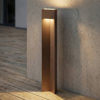 Lucande Kaholo LED path light, brown, 90 cm, IP44