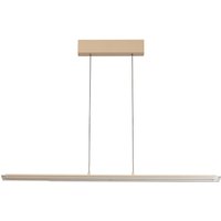 FISCHER & HONSEL LED-pendellampa Torvi, sandfärgad/vit, längd 115 cm, CCT