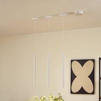 Lindby Track lighting system 48V Lumaro, pendant, tube bulb, 3-bulb, white, CCT