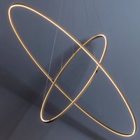 Nemo Ellisse Double suspension LED 2 700 K doré