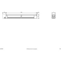 EVN Luminaire LED en saillie Bordo alu, longueur 31 cm