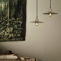 PR Home hänglampa Como, guld, Ø 28 cm, metall, stickpropp