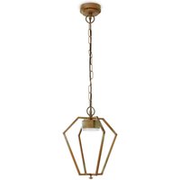 Moretti Luce Gemstone 3452 LED outdoor hanging light brass/opal