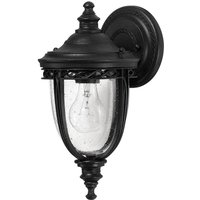 FEISS Utomhusvägglampa English Bridle IP44 Ø16,5cm svart