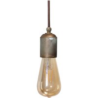 Moretti Luce Allen pendant light, antique brass, 1-bulb