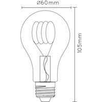 Lucide LED-lampa E27 A60 4W 2.200K bärnstensfärgad dag/natt-sensor