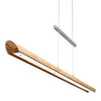 Elobra Colombia S LED pendant light, natural oak