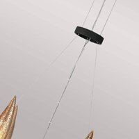 Quintiesse Suspension Willow, noir et or, 18 flammes