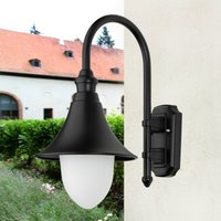 LCD Miranda outdoor wall light, black