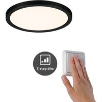 Paulmann Areo 3stepdim czarny Ø17,5cm 3 000 K