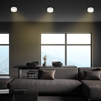 Briloner Desi LED recessed light, white, Ø9cm, on/off, 3,000 K