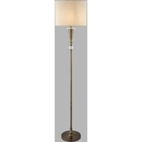 Searchlight Oscar floor lamp with linen-look lampshade