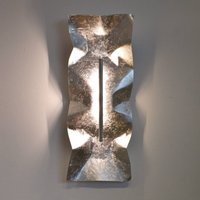 Knikerboker Crash Tube vägglampa, bladsilver