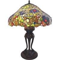 Clayre&Eef 5LL-6055 Tiffany-style table lamp blue/green